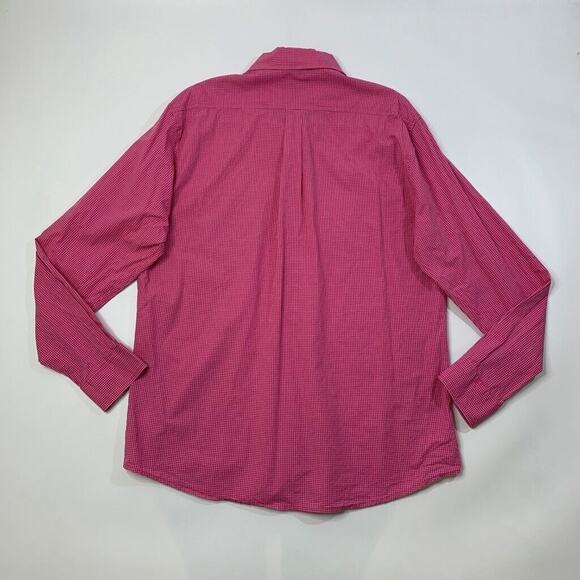 Johnnie O Shirt Mens XL Extra Large Honeysuckle White Cotton Check Button Down - Picture 7 of 9